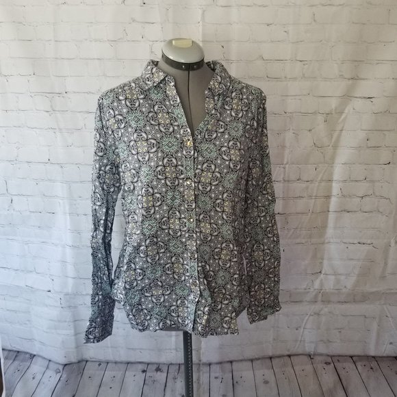 NWOT Charter Club Women's Linen Large Button Down - Picture 16 of 16